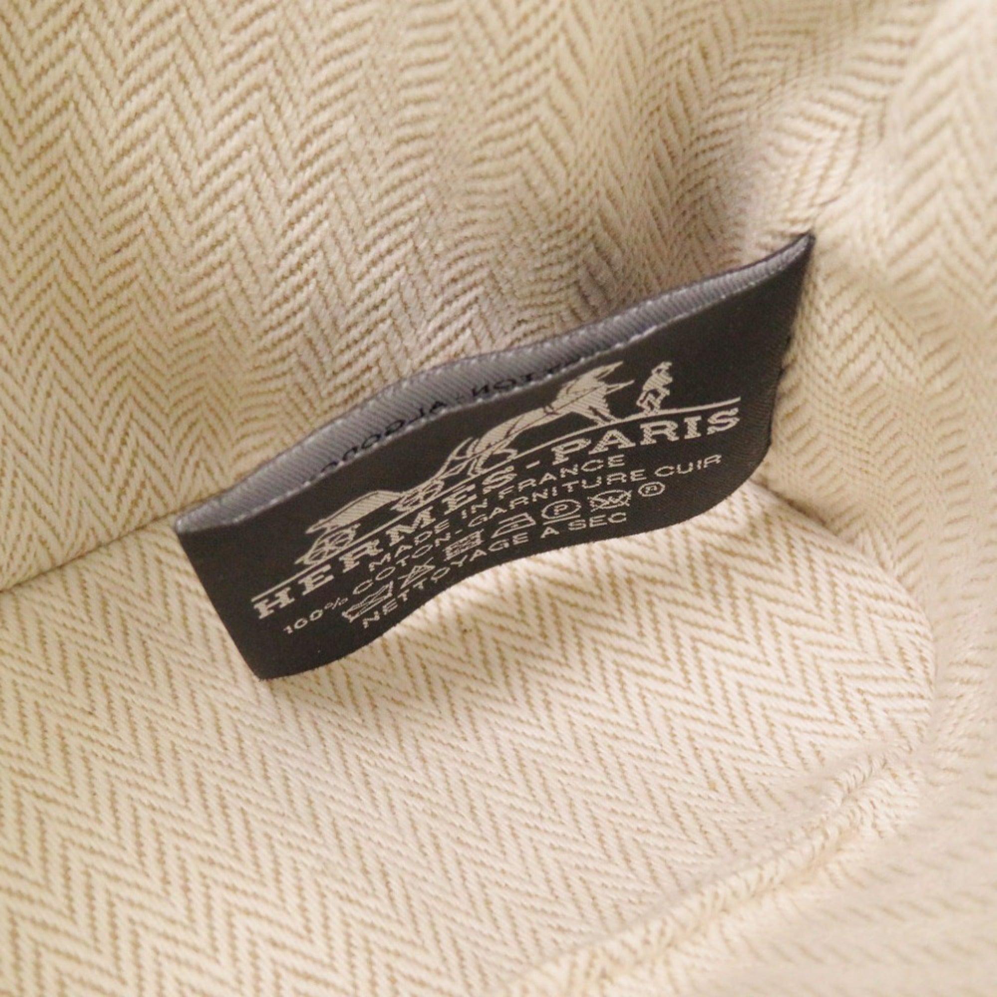Like new Hermès Bolide Pouch 20 PM Crazy H Cotton Citron Ochre with Silver Hardware Bag 1436HERMES — Like New