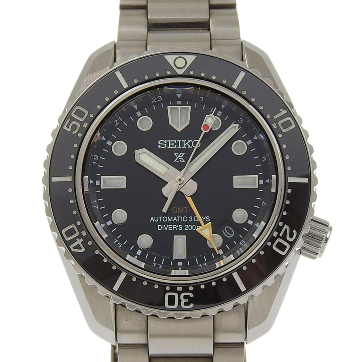 Seiko Prospex Divers Watch 6R54-00D0 cal.6R54A SBEJ011 Stainless Steel Made in Japan Automatic Analog Black Dial Men's