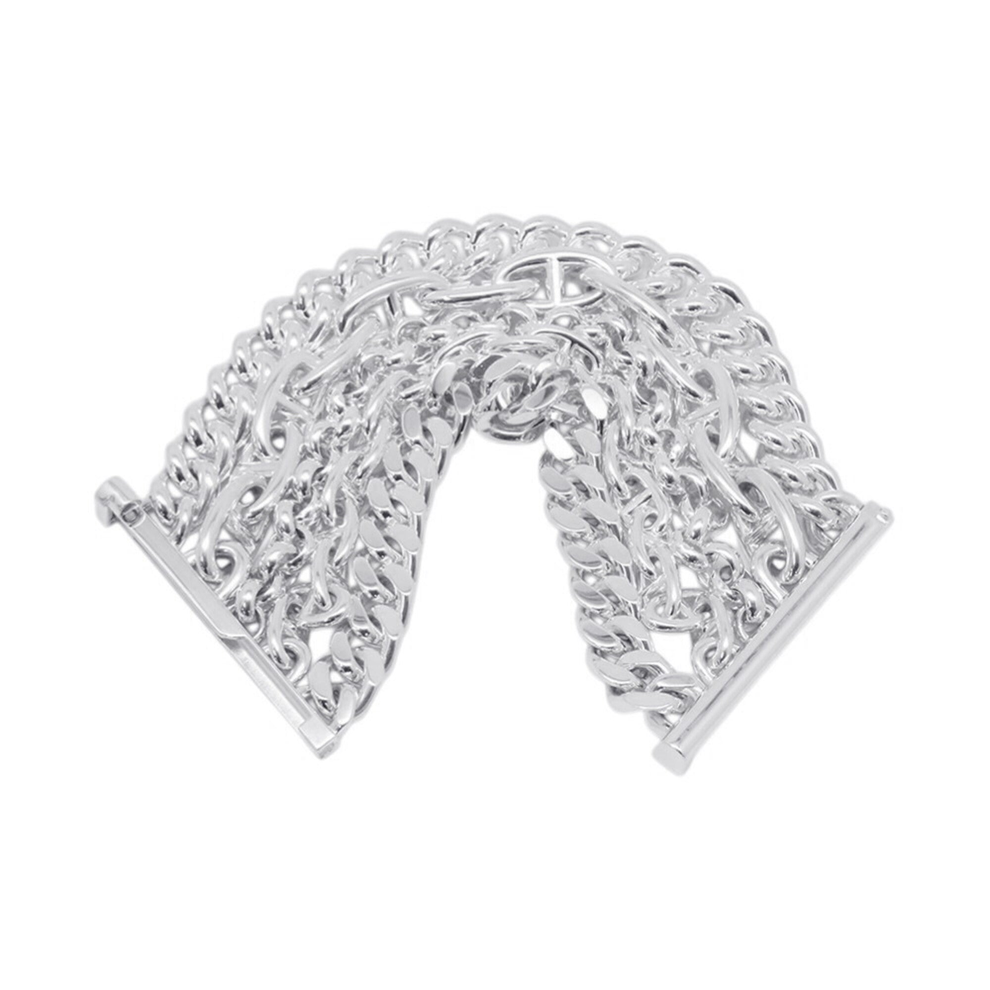Hermes Chaine d'Ancre Multi-Chain Bracelet, Size 15, SV925 Silver — Like New