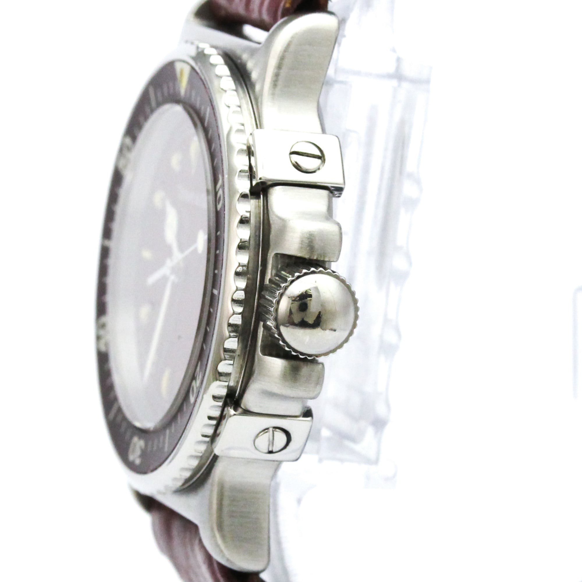 TIFFANY Diver Steel leather Quartz Ladies Watch L0710 Polished — Very Good