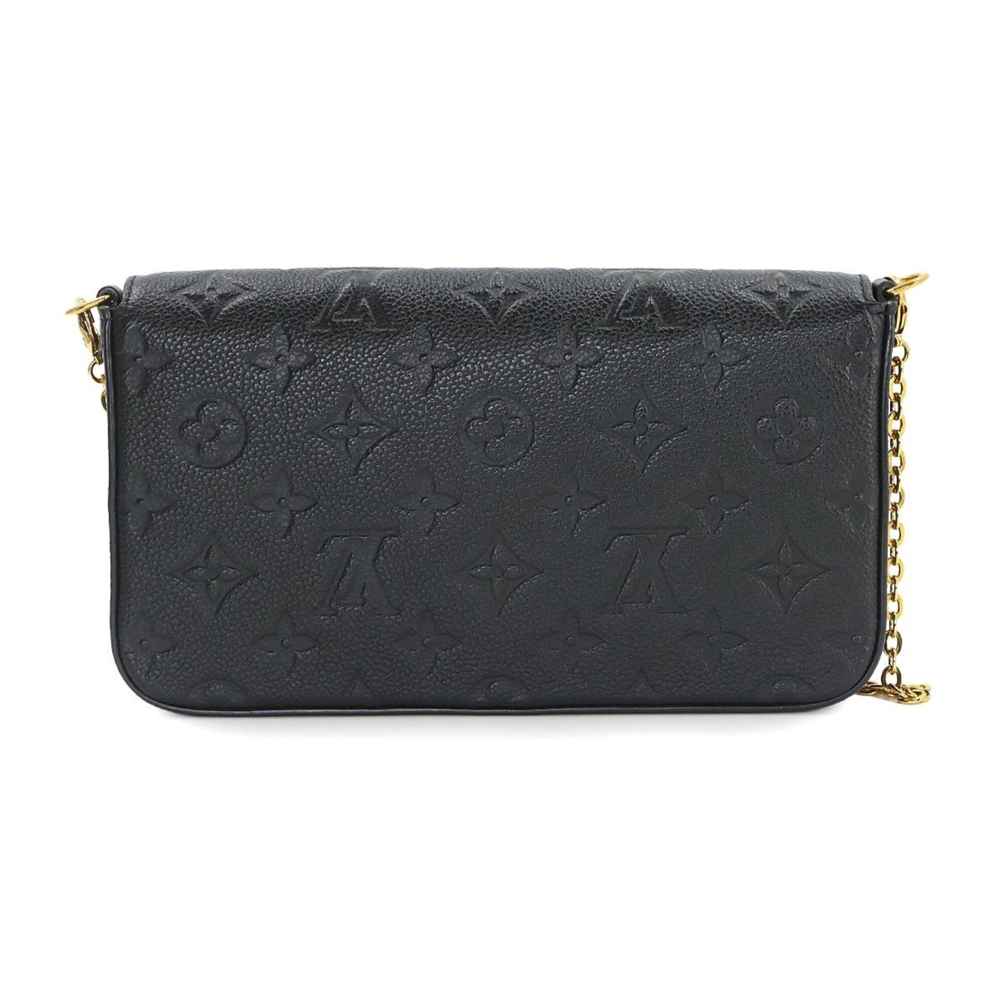 Louis Vuitton Monogram Empreinte Pochette Felicie Chain Wallet Leather Noir M82477 RFID — Like New
