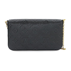 Louis Vuitton Monogram Empreinte Pochette Felicie Chain Wallet Leather Noir M82477 RFID — Like New