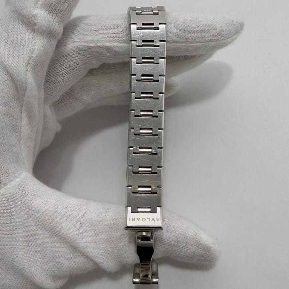 Bvlgari Watch f-21814 Black Silver BB23SS Ladies SS Quartz BVLGARI Dial Battery Operated — Very Good