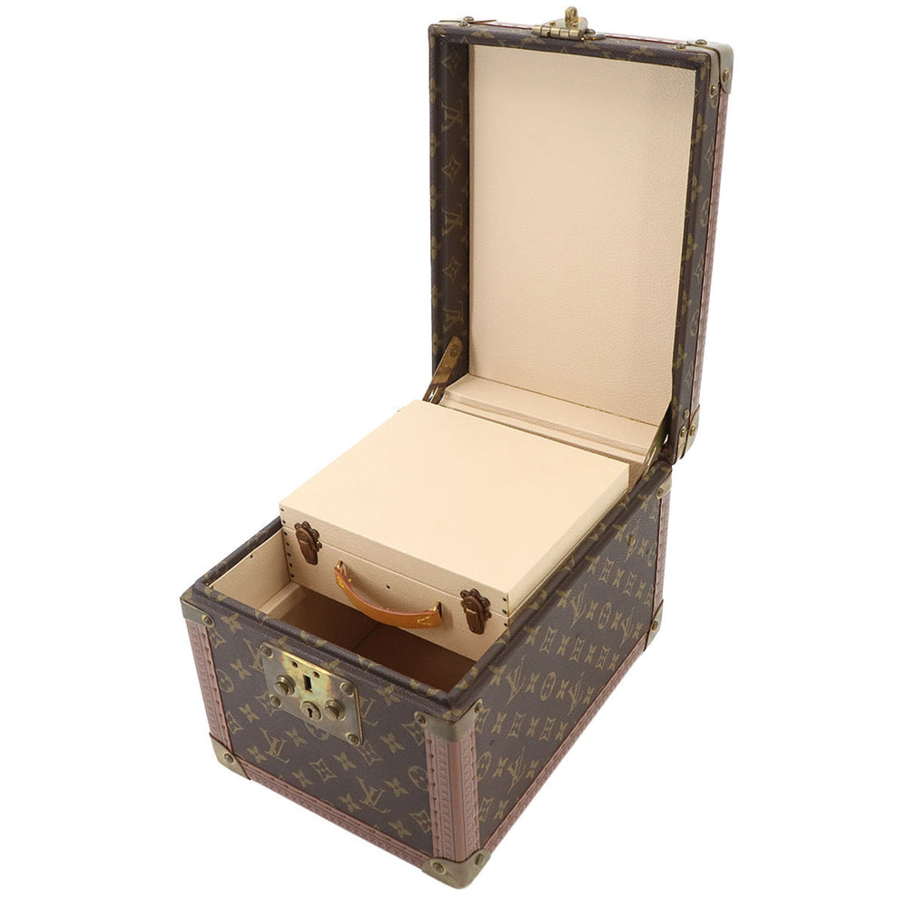 Louis Vuitton Monogram Boite Flacons Makeup Box Vanity Handbag Brown M21828 — Like New