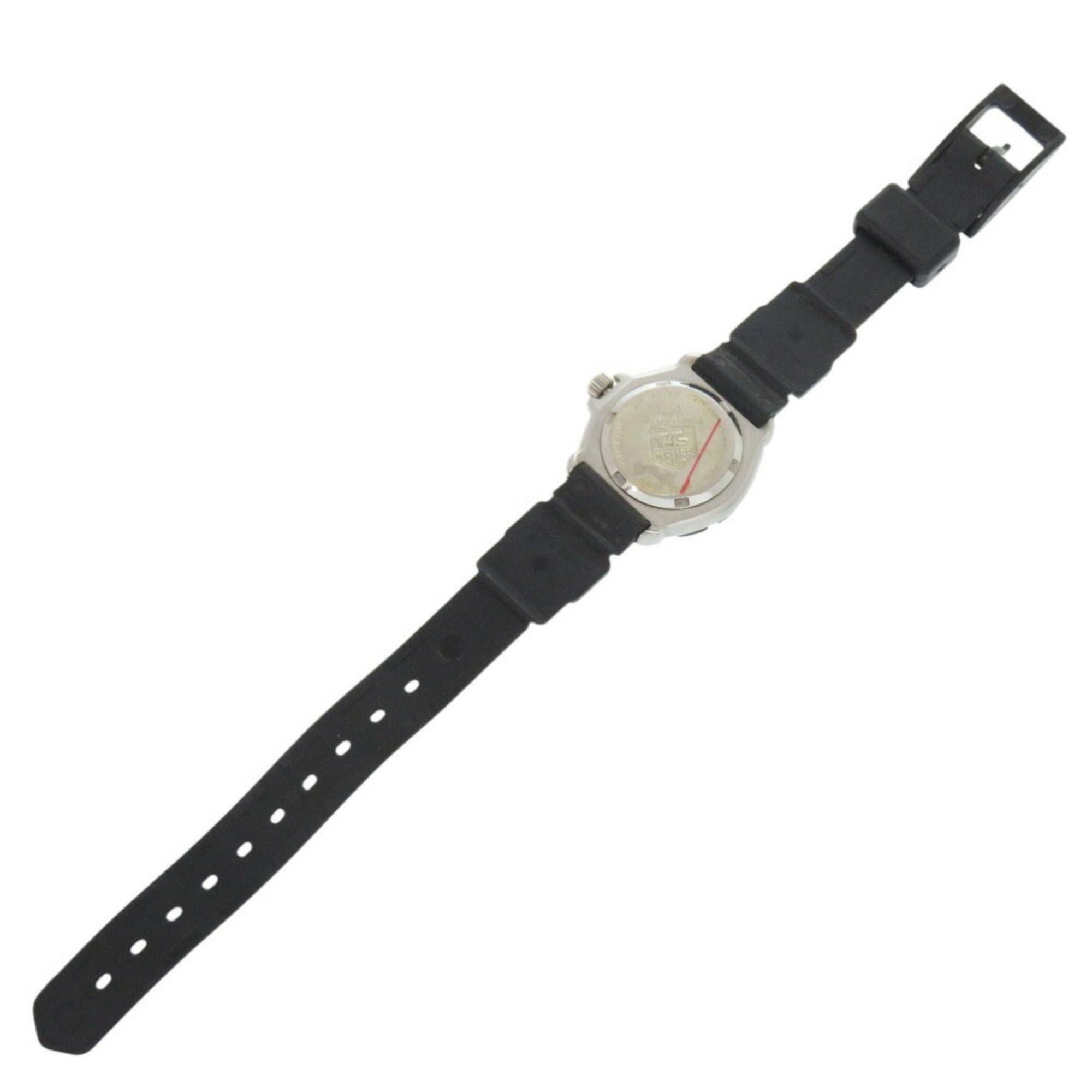 TAG Heuer Formula 1 374.508 Stainless Steel Rubber Black Dial Quartz Wristwatch 1910 — Good