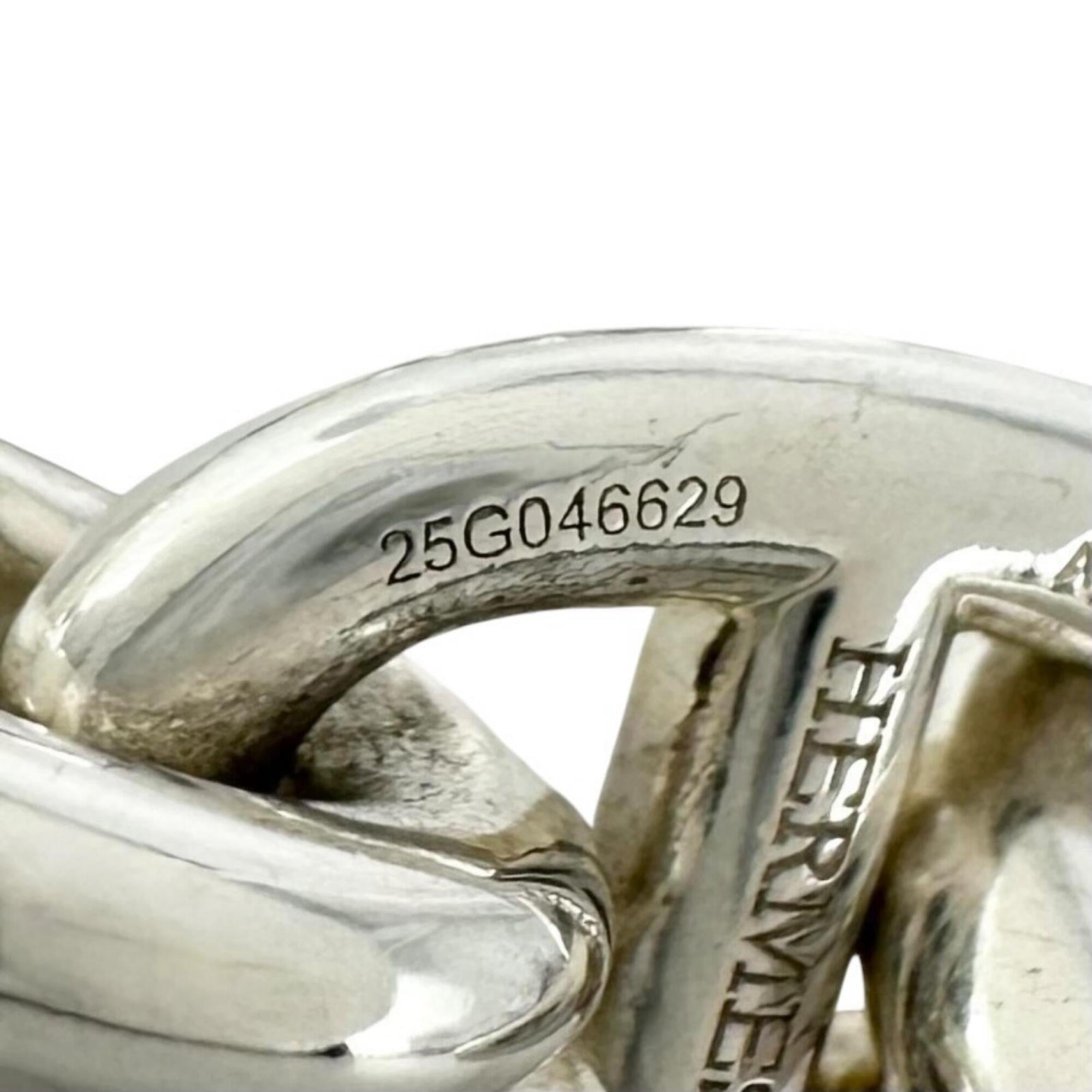 HERMES Chaine d'Ancre PM bracelet, AG925, 15 links, silver, made in France, 2025 model, weight 32.85g, women's — Like New