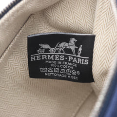 Hermes Bride à Brac PM Handbag, Canvas, Women's, Navy/Green, H104222M — New - Store Return
