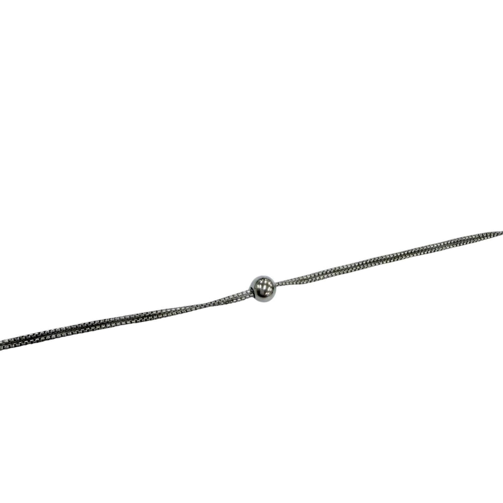 BOTTEGA VENETA AG925 Long Necklace, Silver, Made in Italy, Weight 17.1g, Women's, Comes with Box and Dust Bag — Like New