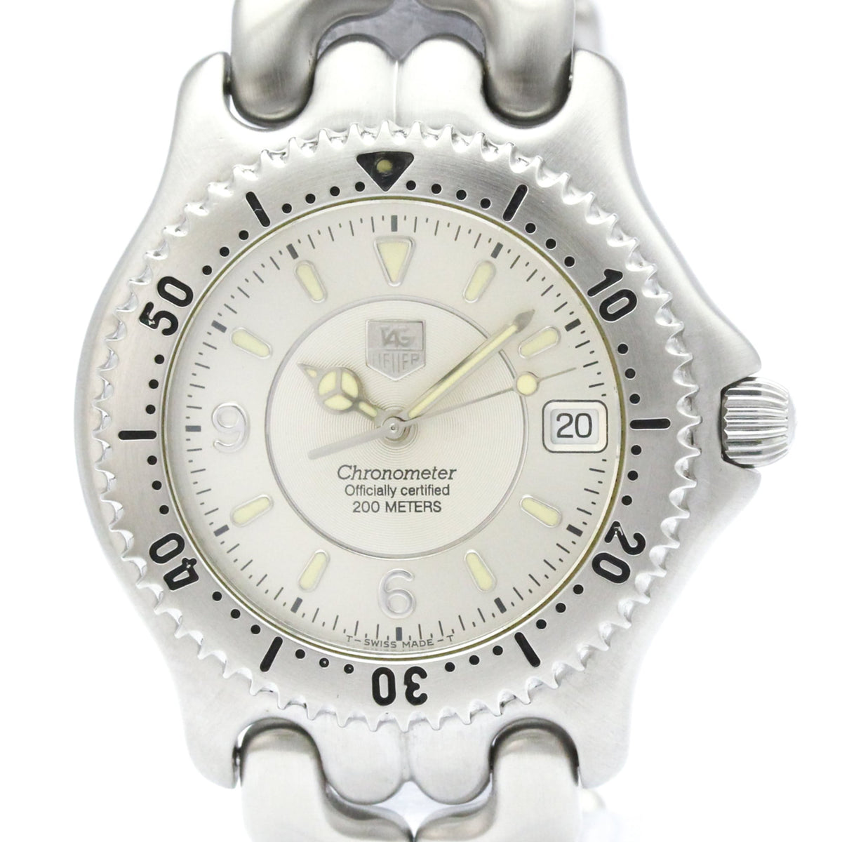 TAG HEUER Sel Chronometer 200M Automatic Mens Watch WG5112 Polished — Very Good