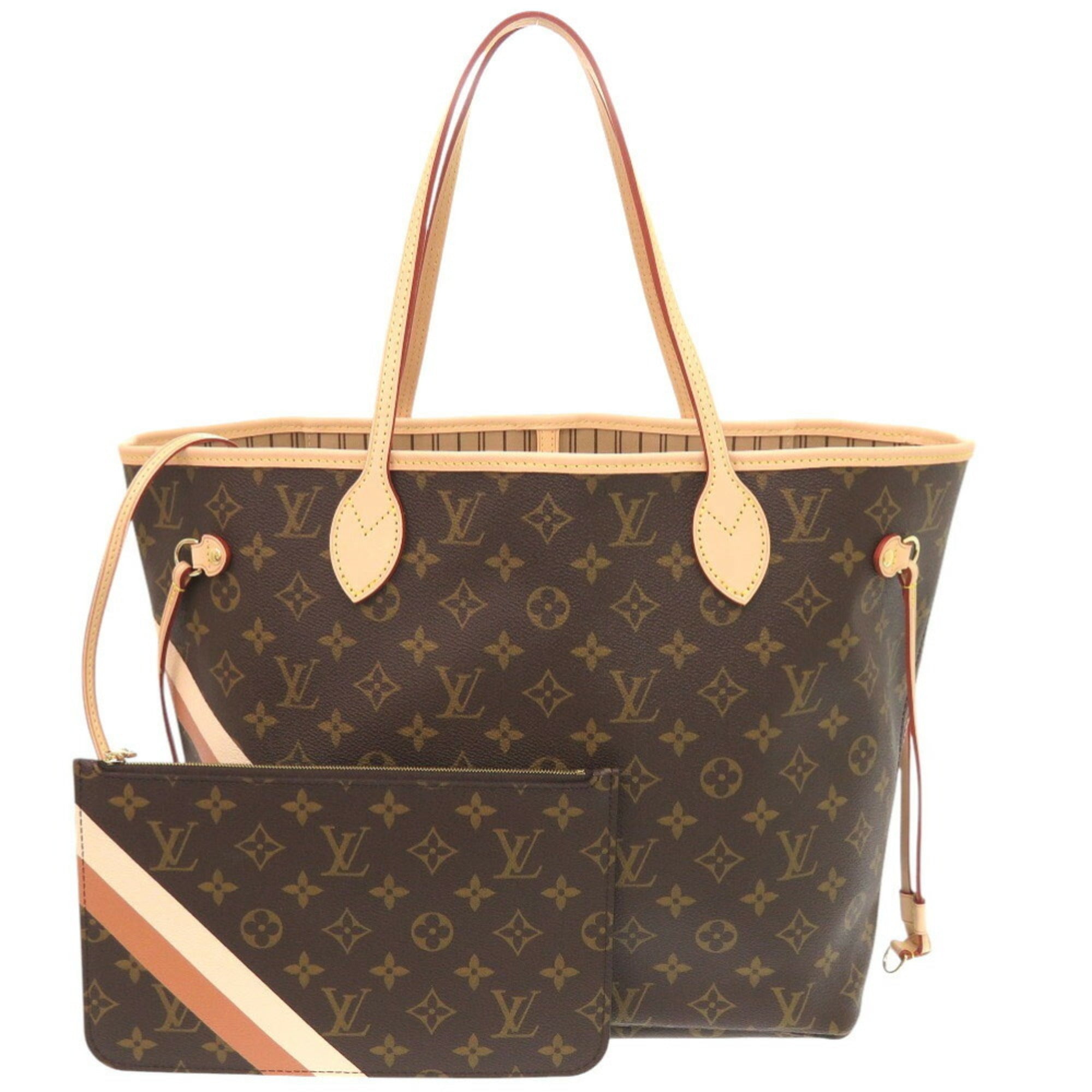 Unused Louis Vuitton Neverfull MM Mon Monogram P01926 Tote Bag in Camel Quartz LV 0668 LOUIS VUITTON — Like New