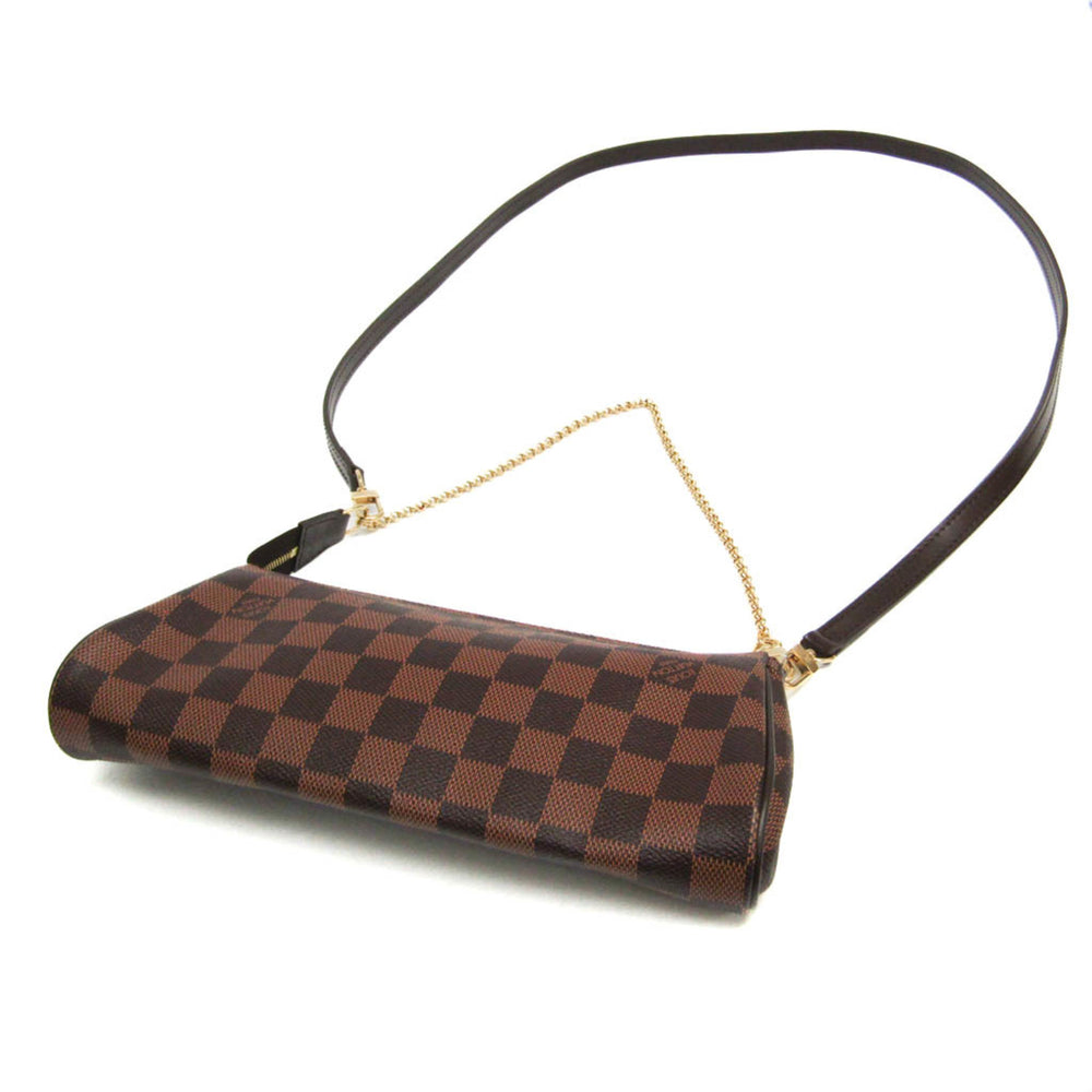 Louis Vuitton Damier Eva N55213 Women's Handbag,Shoulder Bag Brown,Ebene — Like New