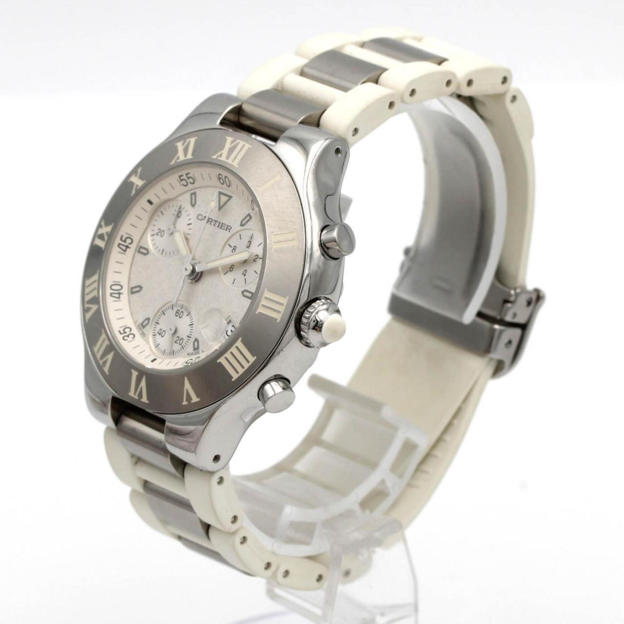 Cartier Chronoscaph LM W10184U2 SS Quartz Watch — Good