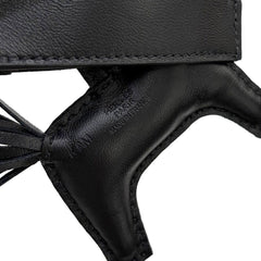 Hermes Rodeo Robeo Rock PM accessory bag charm, Agneau Milo Swift leather, black with gold studs, K stamp — New - Store Return