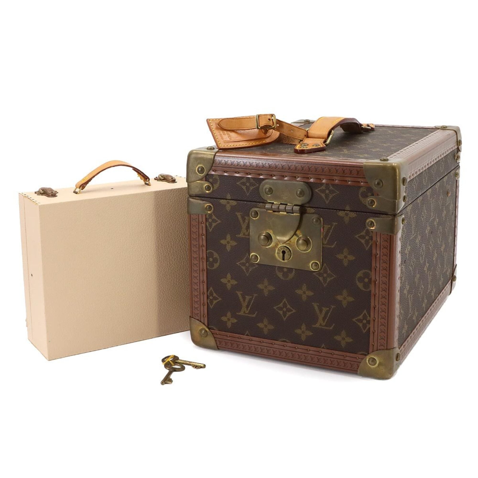 Louis Vuitton Monogram Boite Flacons Makeup Box Vanity Handbag Brown M21828 — Like New