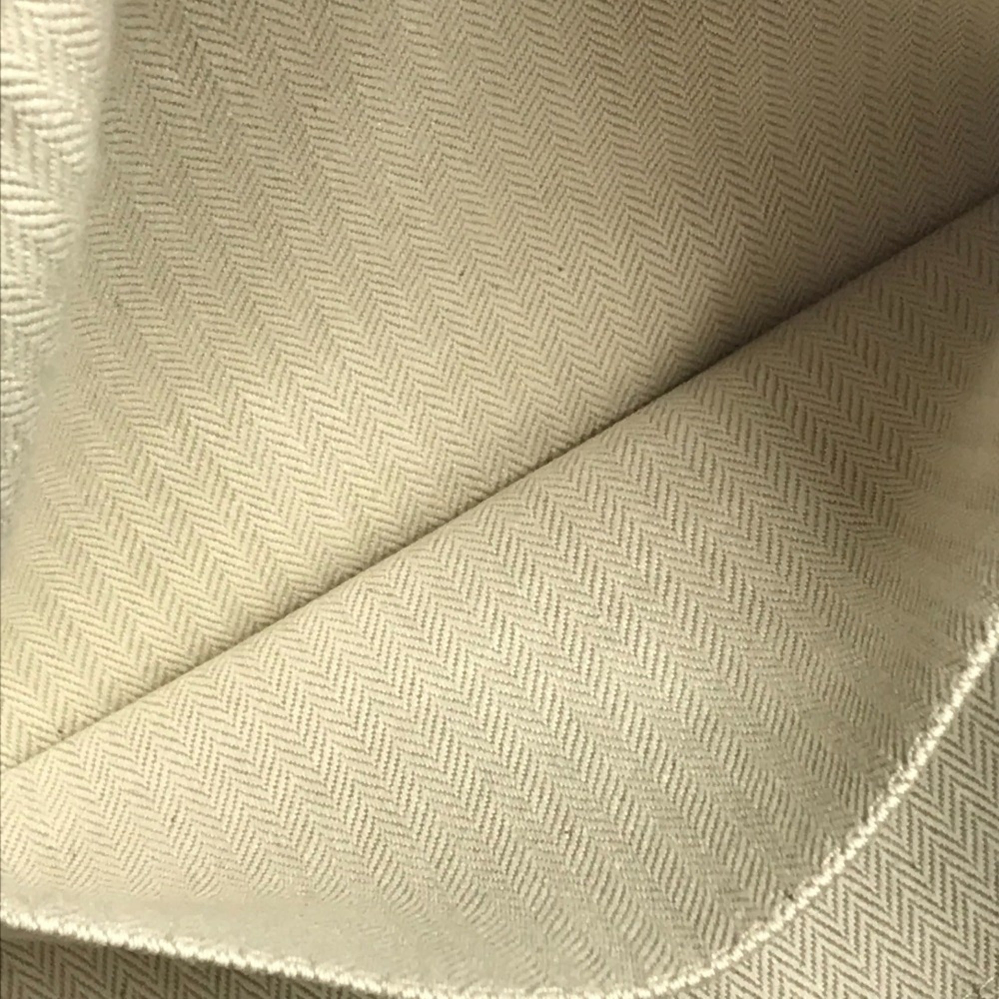 HERMES Brid a Black GM Bag, Pouch, Vanity Bag with H Logo, Cotton Handbag, Men's/Women's, Beige — Like New