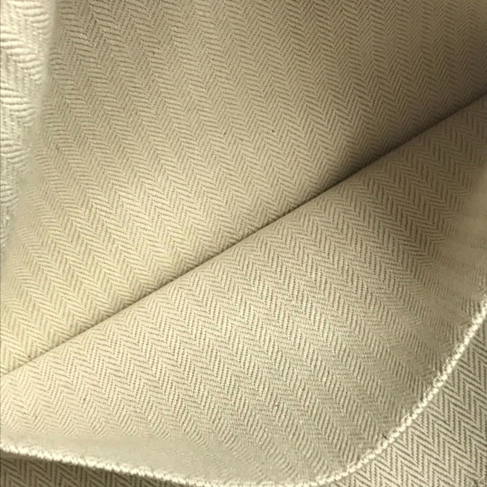 HERMES Brid a Black GM Bag, Pouch, Vanity Bag with H Logo, Cotton Handbag, Men's/Women's, Beige — Like New