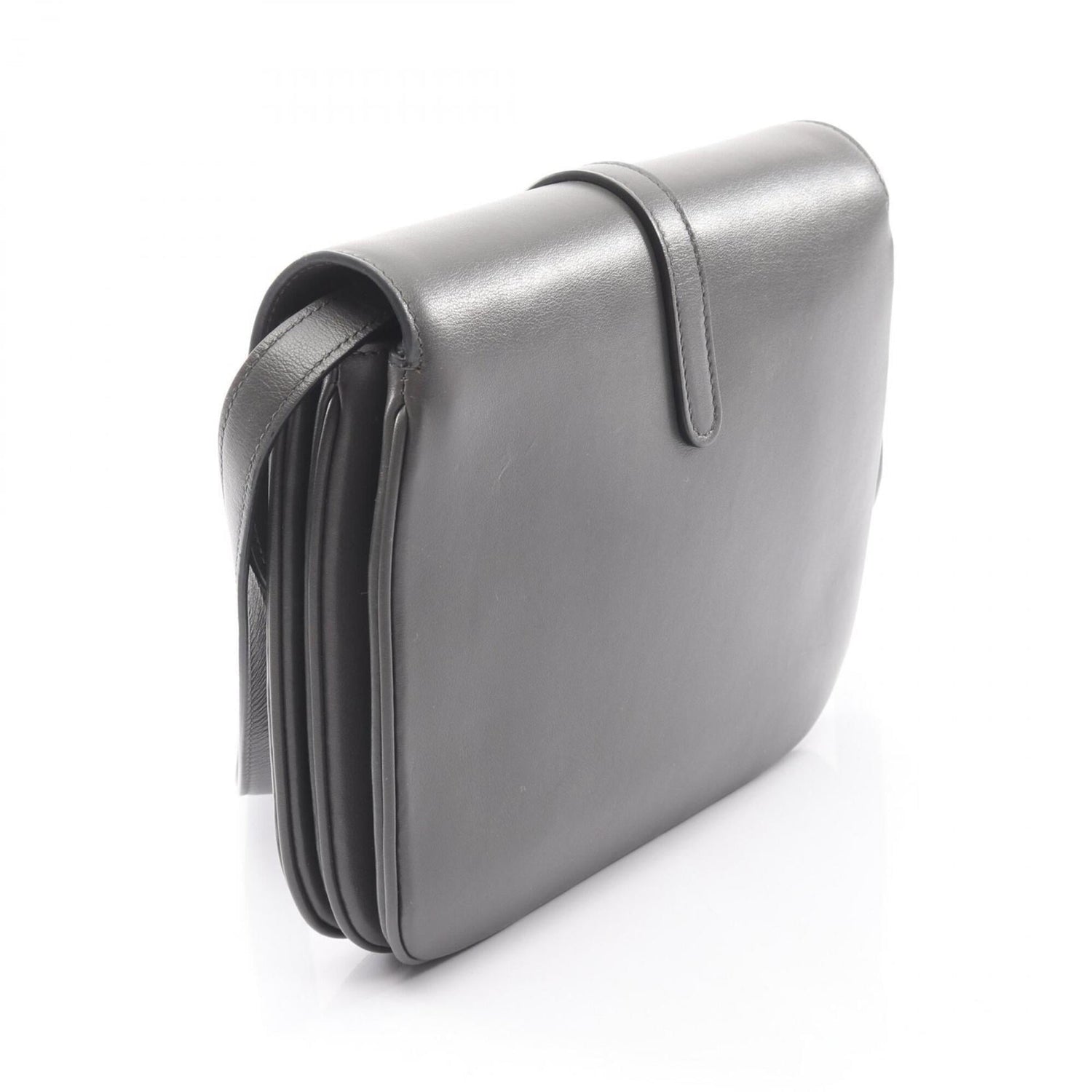 Celine Medium Tabou Shoulder Bag/Handbag, Leather, Women's, Gray, 196583DK1