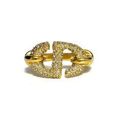 Christian Dior Dior Women's Ring CD Navy — Like New