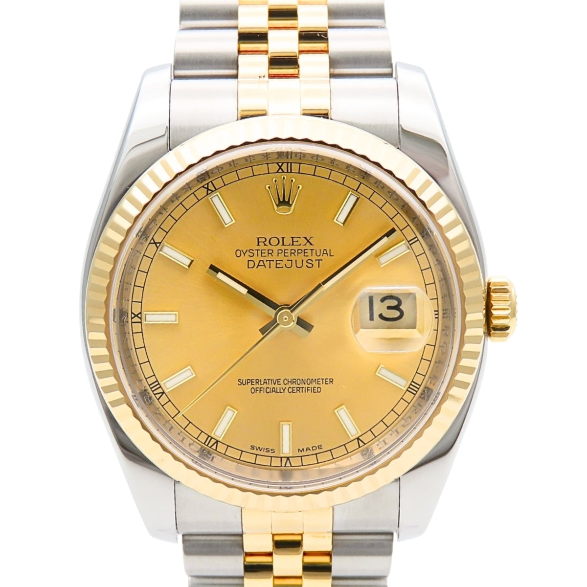 Rolex Datejust 116233 Stainless Steel & 18K Yellow Gold Combination Men's Watch ROLEX — Very Good