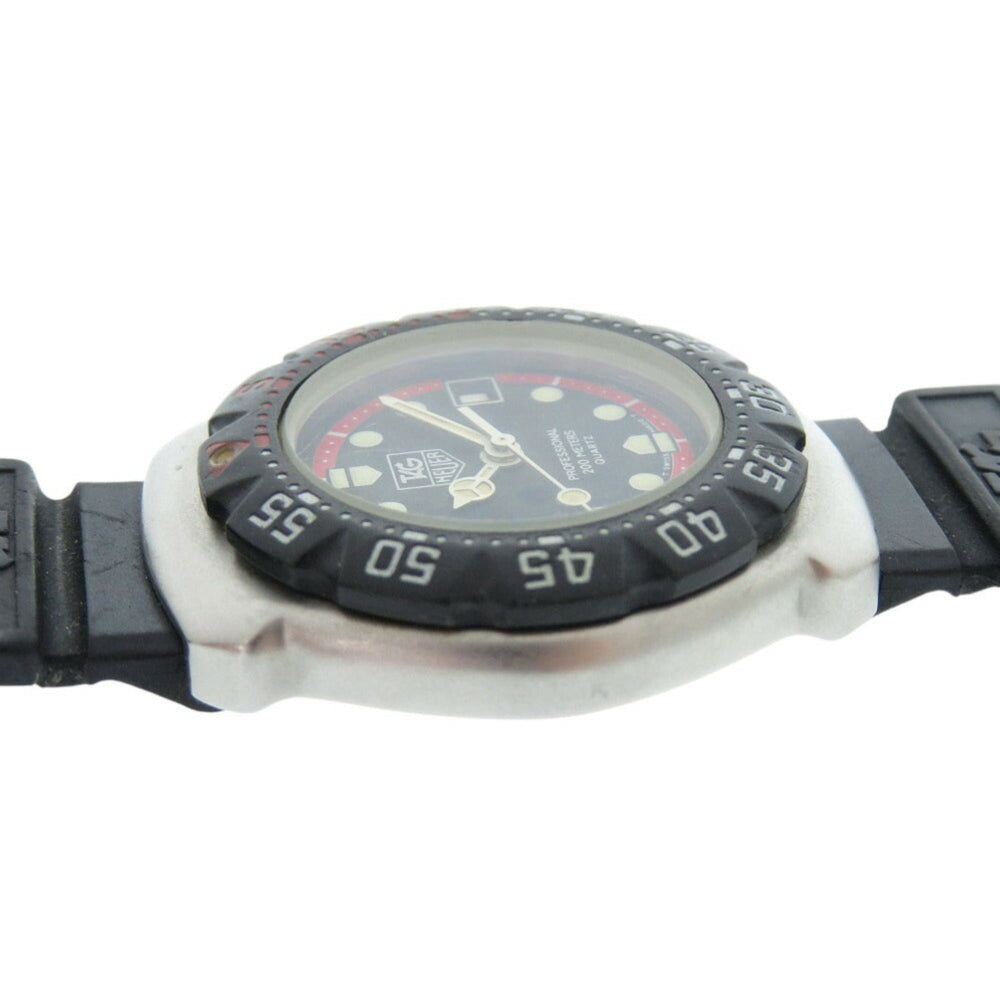 TAG Heuer Formula 1 374.508 Stainless Steel Rubber Black Dial Quartz Wristwatch 1910 — Good