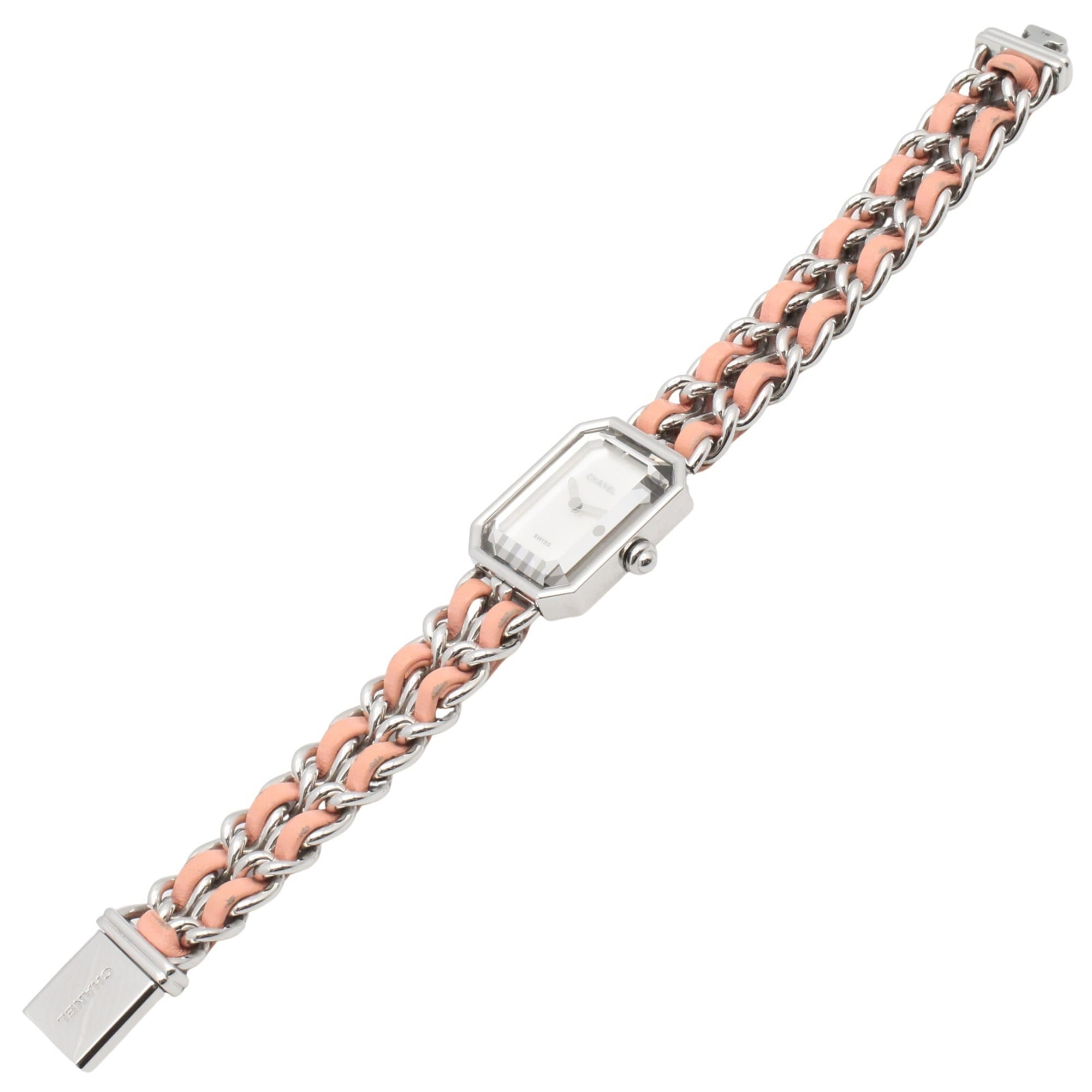 Chanel Première Rock Limited Edition (1200 pieces worldwide) Watch, Stainless Steel, Leather Strap, Women's, White with Shell, H6359 — Very Good