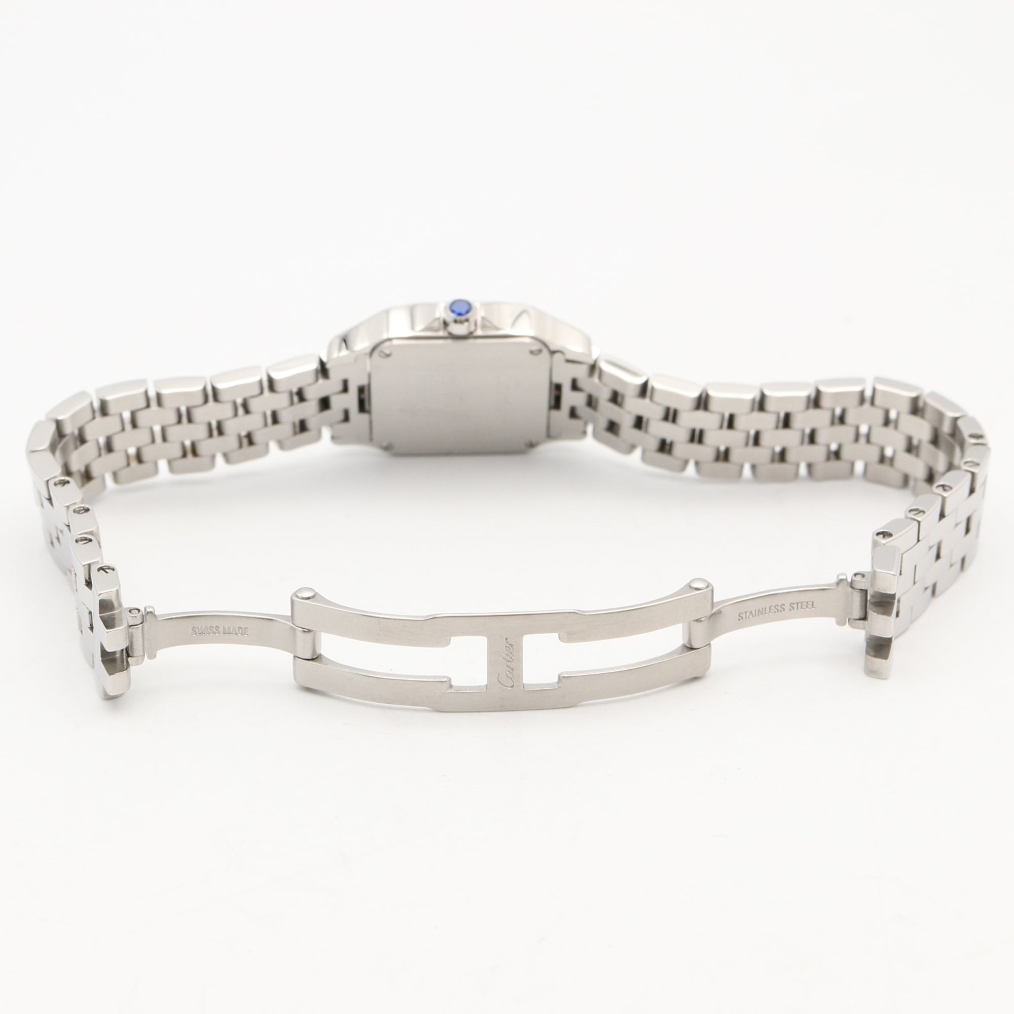 Cartier Santos Demoiselle SM Watch, Stainless Steel, Ladies, Ivory (W25064Z5) — Very Good