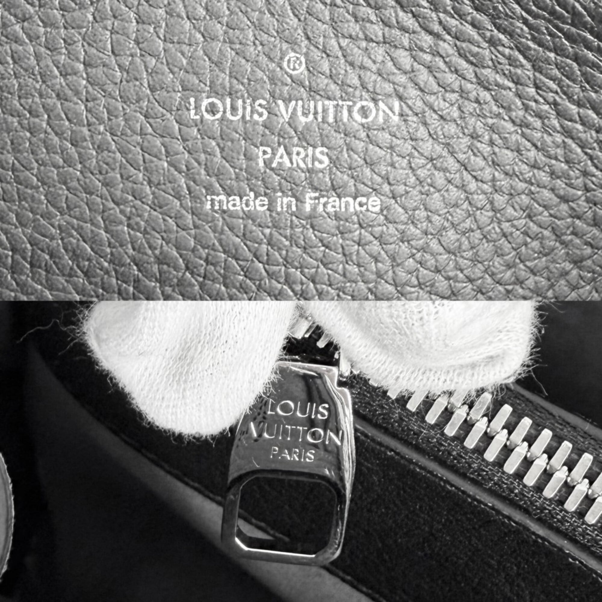 Louis Vuitton Women's Monogram Mahina Bella Tote Handbag Shoulder Bag Crossbody Black LOUIS VUITTON M59200 Noir Silver Hardware — Like New