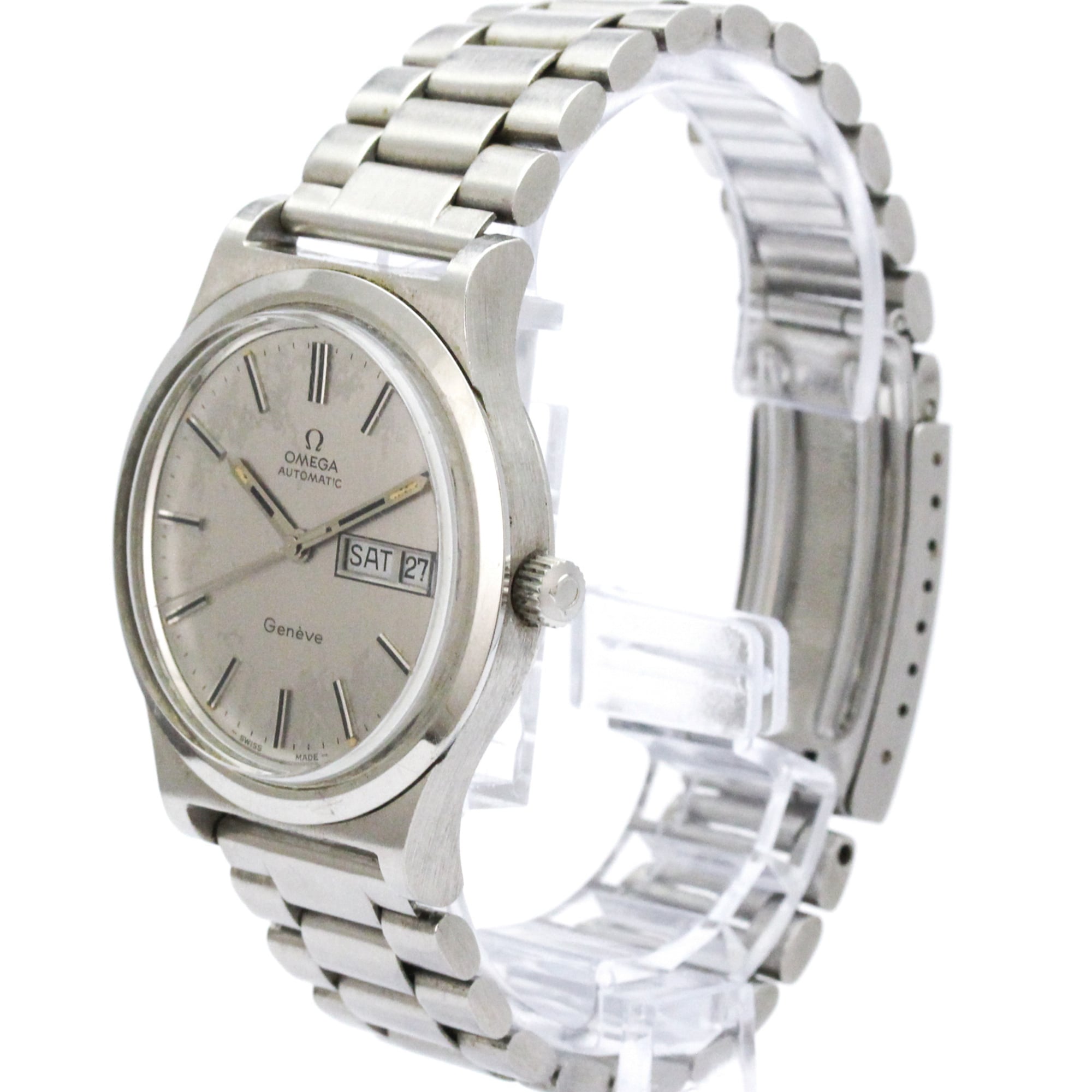 OMEGA Geneve Day Date Cal 1022 Automatic Mens Watch 166.0169 Vintage — Good