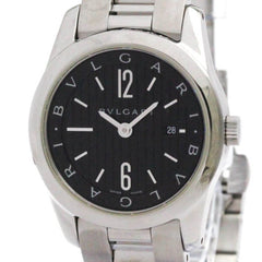 BVLGARI Solotempo Stainless Steel Quartz Ladies Watch ST30S Polished — Very Good