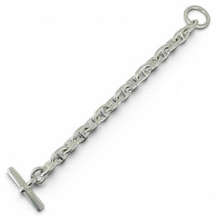HERMES Chaine d'Ancre PM bracelet, AG925 15 links, silver, made in France, 2021 model, weight 34.15g, women's — Like New