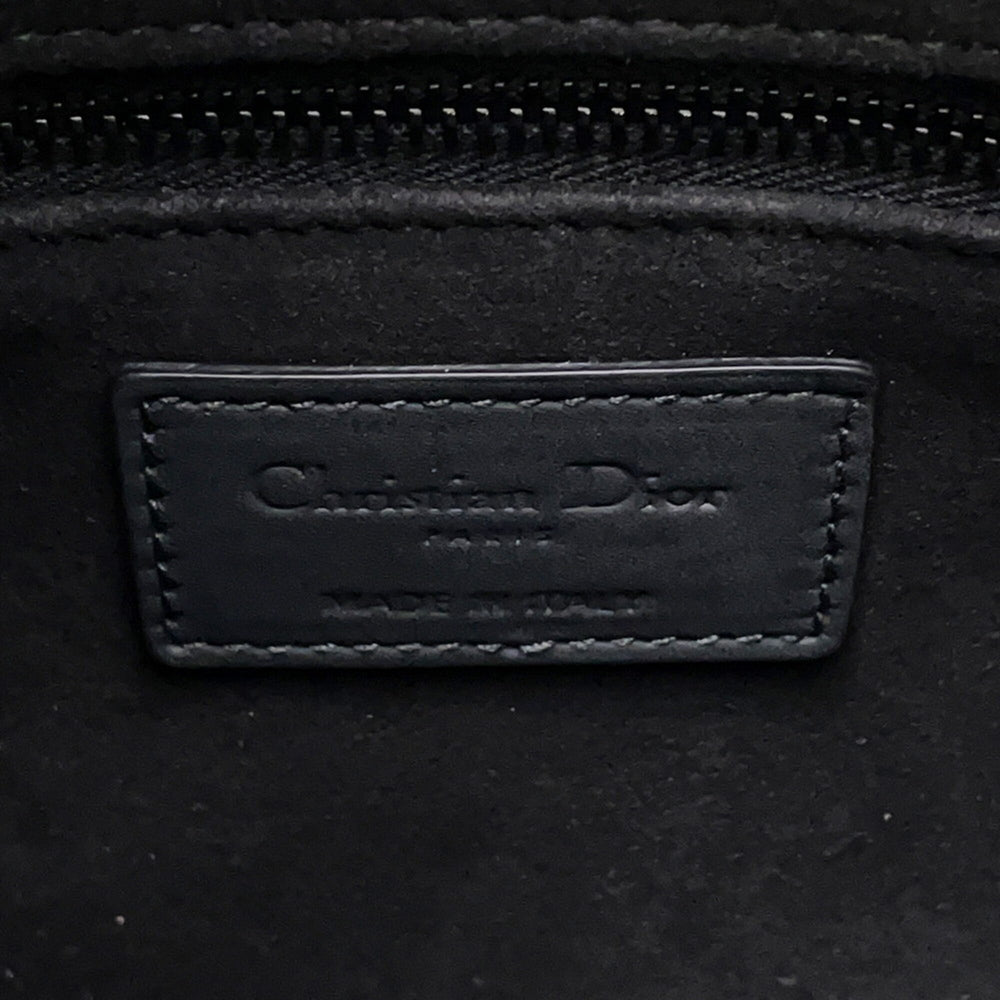 Christian Dior Lady Medium Ultra Matte Calfskin Handbag M0565SLOI_M989 2-way Shoulder Bag Black Women's — Like New