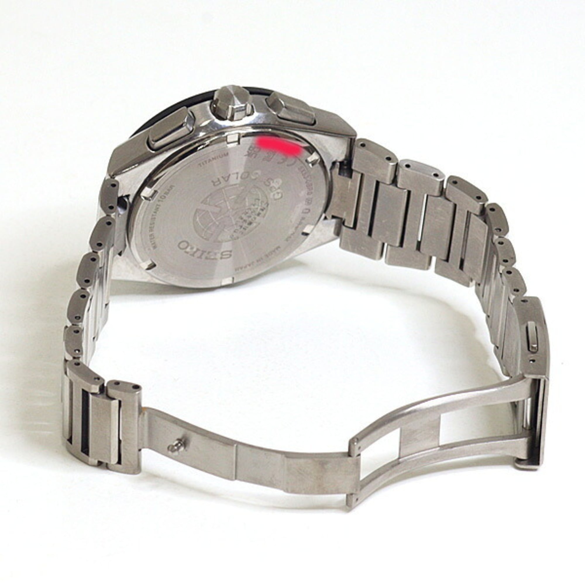 SEIKO Astron SBXC109 Men's Watch, Navy Dial, Pure Titanium, Solar GPS — Very Good