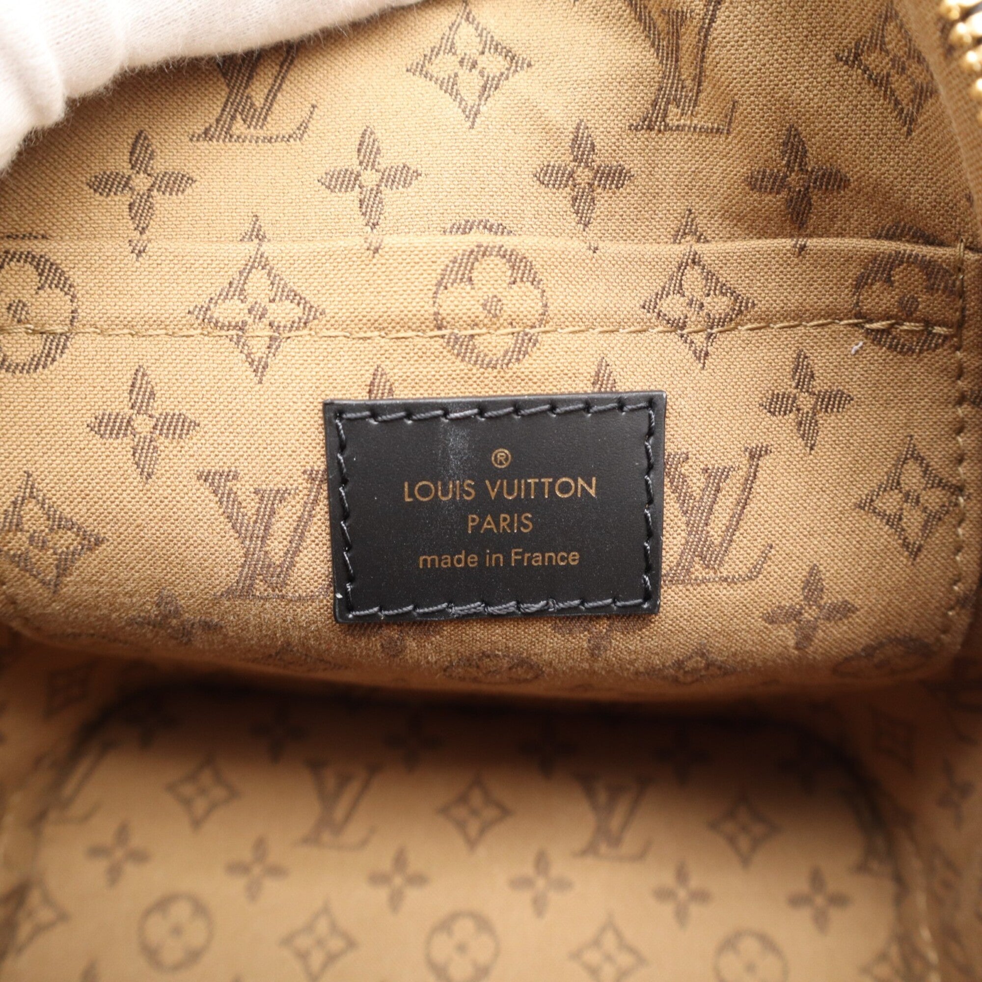 LOUIS VUITTON Epi Alma Backpack M25103 with Straps, Black, Women's — New - Store Return