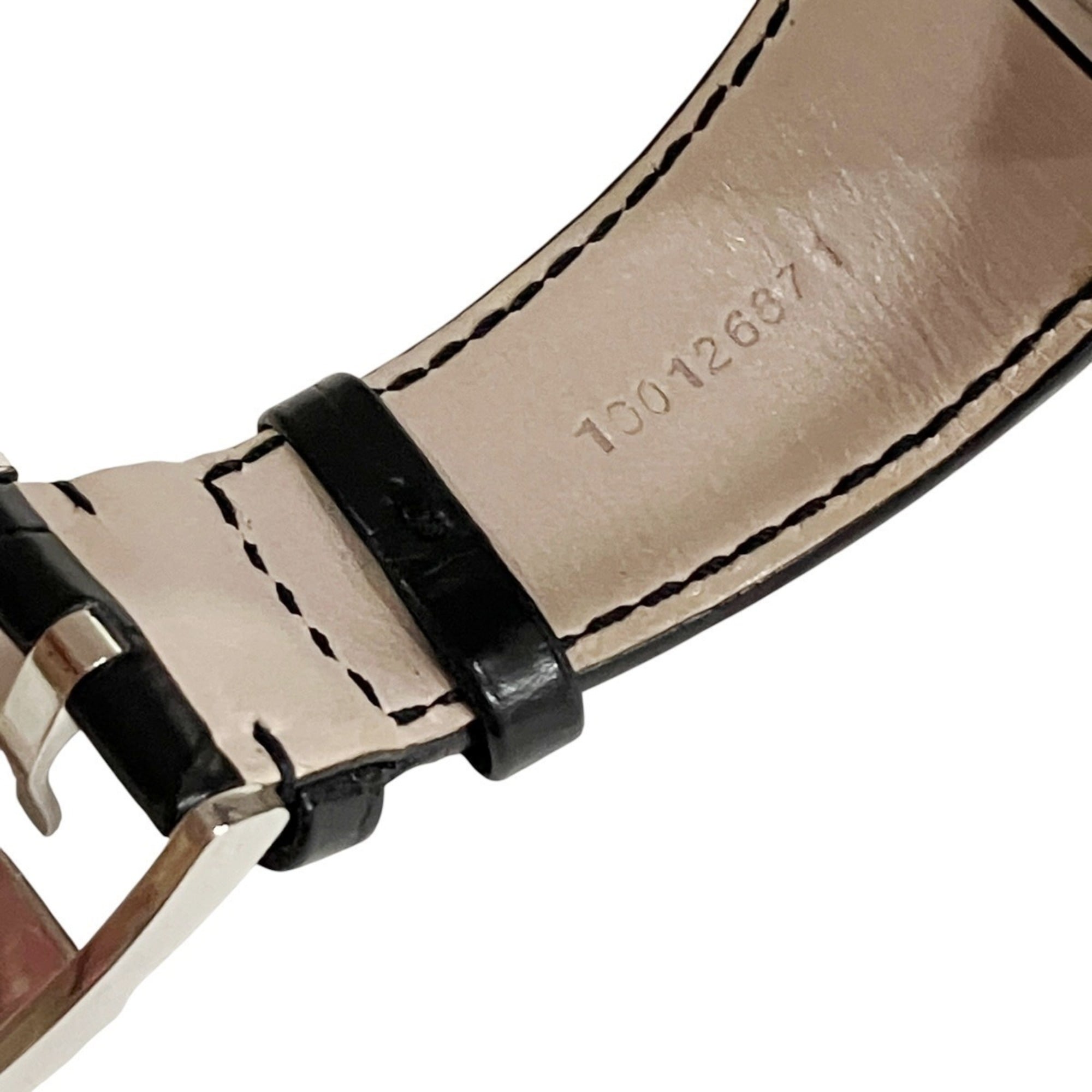 Bulgari Daniel Roth Chronosprint Watch, Total Weight 147.3g, Stainless Steel, Genuine Leather Strap, Quartz Movement, Black Dial, BRE56BSLDCHS — Very Good