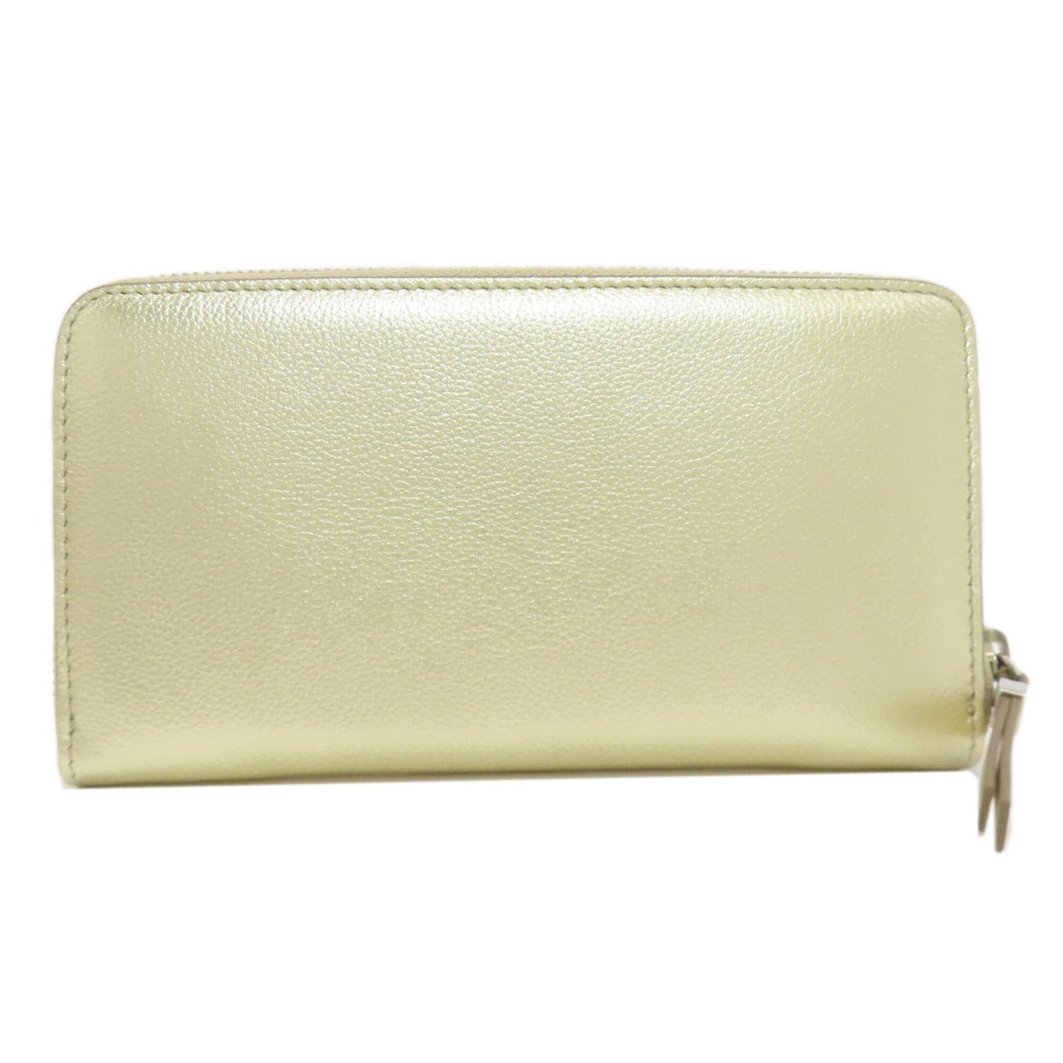 Jimmy Choo Round Zip Long Wallet Leather Women's