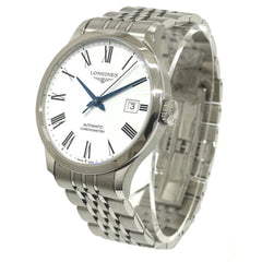 LONGINES L2.820.4.11.6 Watch, Record Chronometer, Automatic, Date, Stainless Steel, Men's, Silver — Very Good