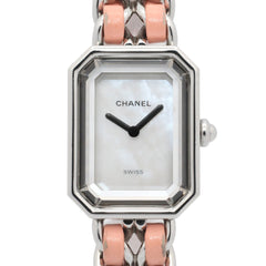 Chanel Première Rock Limited Edition (1200 pieces worldwide) Watch, Stainless Steel, Leather Strap, Women's, White with Shell, H6359 — Very Good