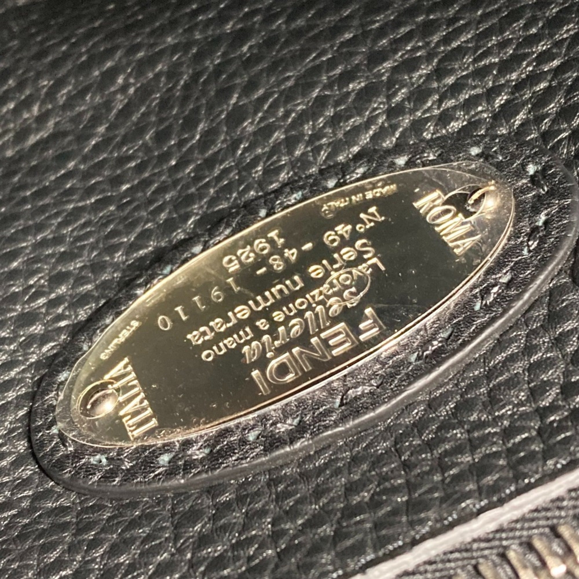 Fendi 7VA406 Shoulder Bag Crossbody bag 2WAY business bag Tote Bag Hand Bag Black — Like New