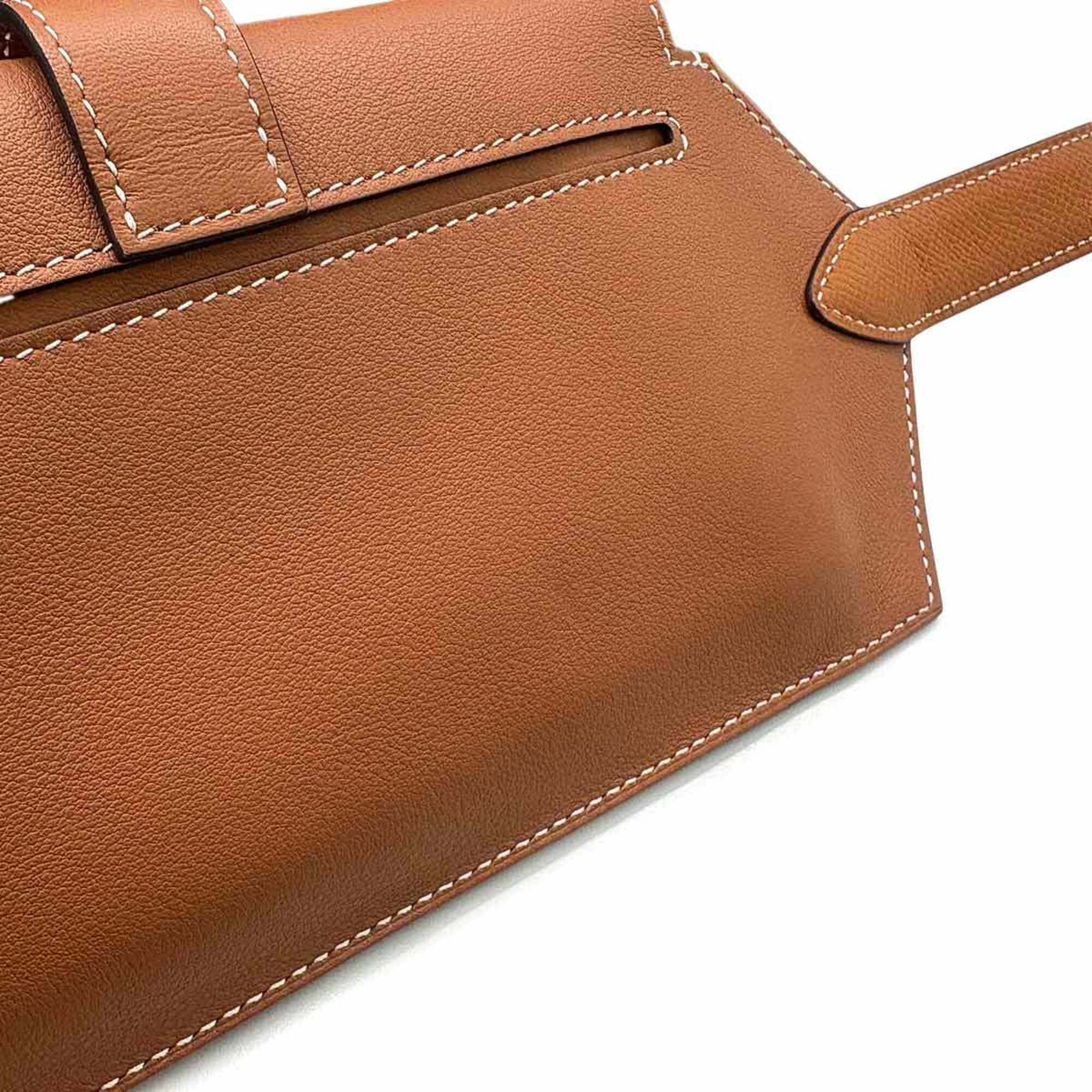 Hermes Elan Pocket 24 Belt Waist Handbag Pouch Body Swift Gold XS B Stamp — New - Store Return