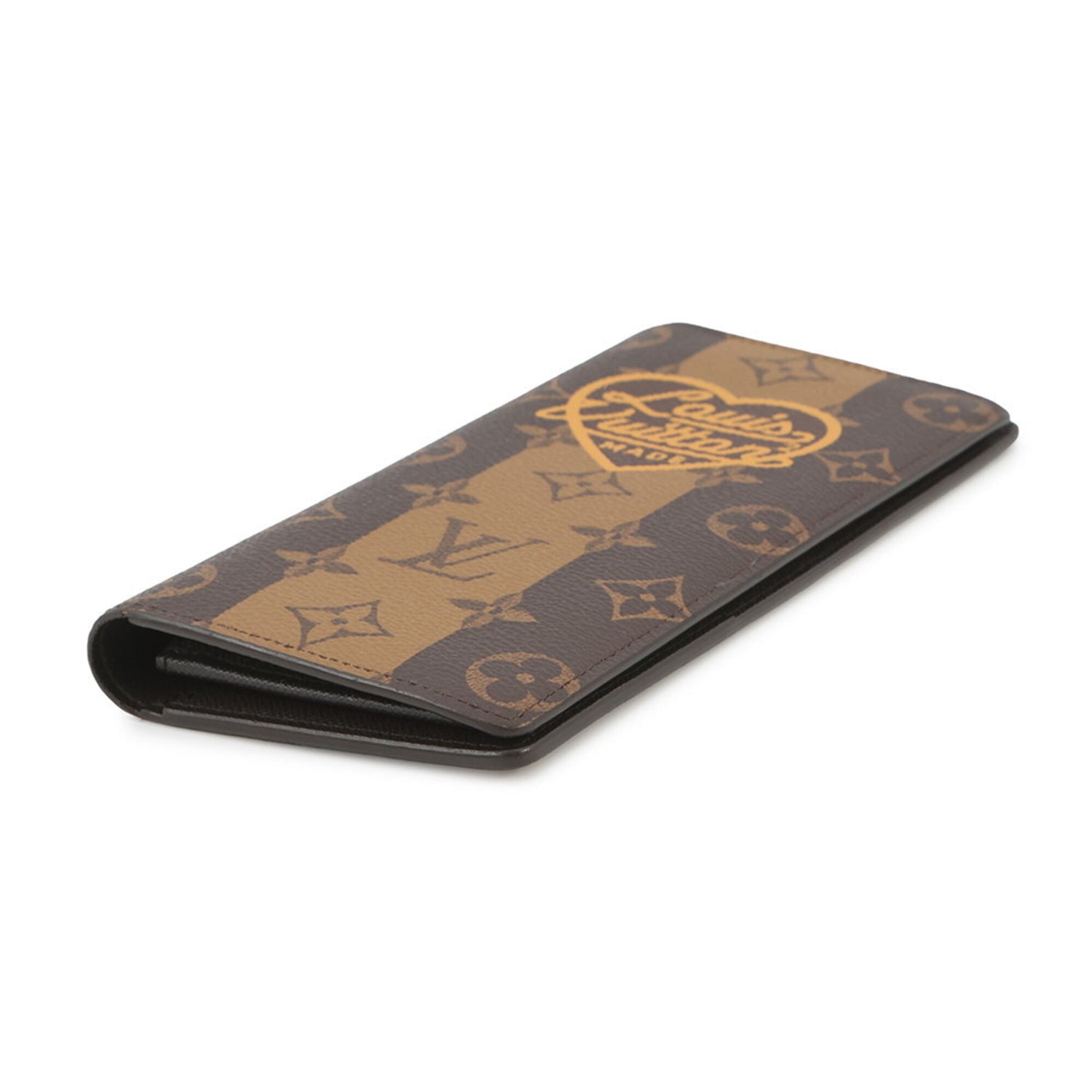 Louis Vuitton Long Wallet Monogram Stripe Portefeuille Brazza M81008 Virgil Abloh NIGO Collaboration LOUIS VUITTON WALLET