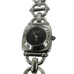 GUCCI Horsebit Chain Stainless Steel Quartz Wristwatch, Silver, 37483 — Good