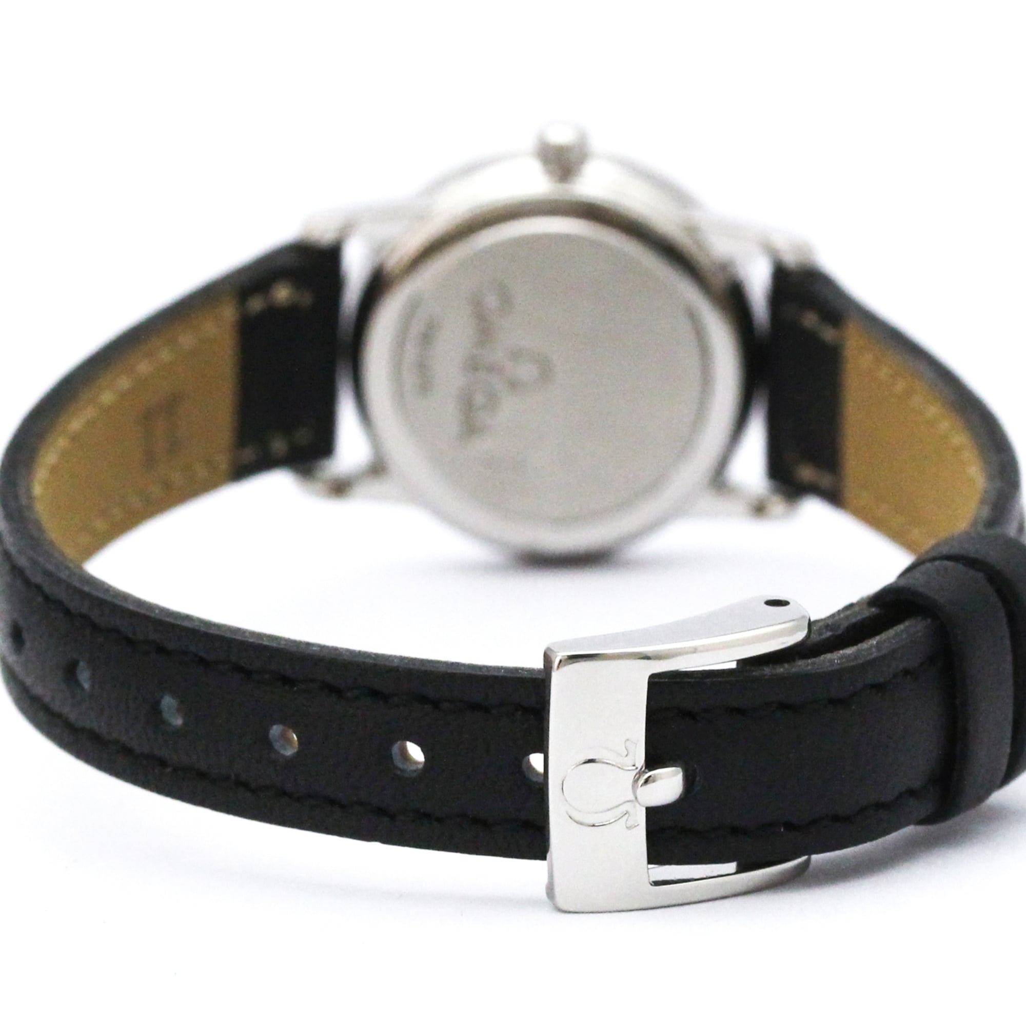 OMEGA De Ville Prestige Steel Leather Quartz Ladies Watch 4870.31.01 Polished — Very Good