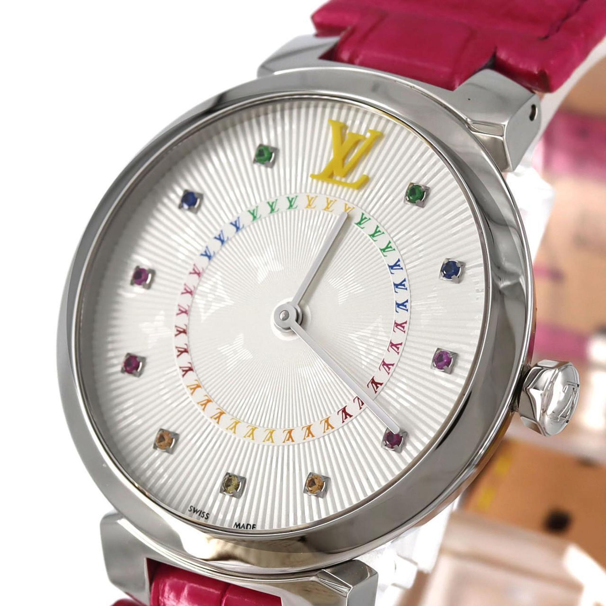 Louis Vuitton Tambour Slim 11P QA159 Stainless Steel Quartz Watch — Very Good