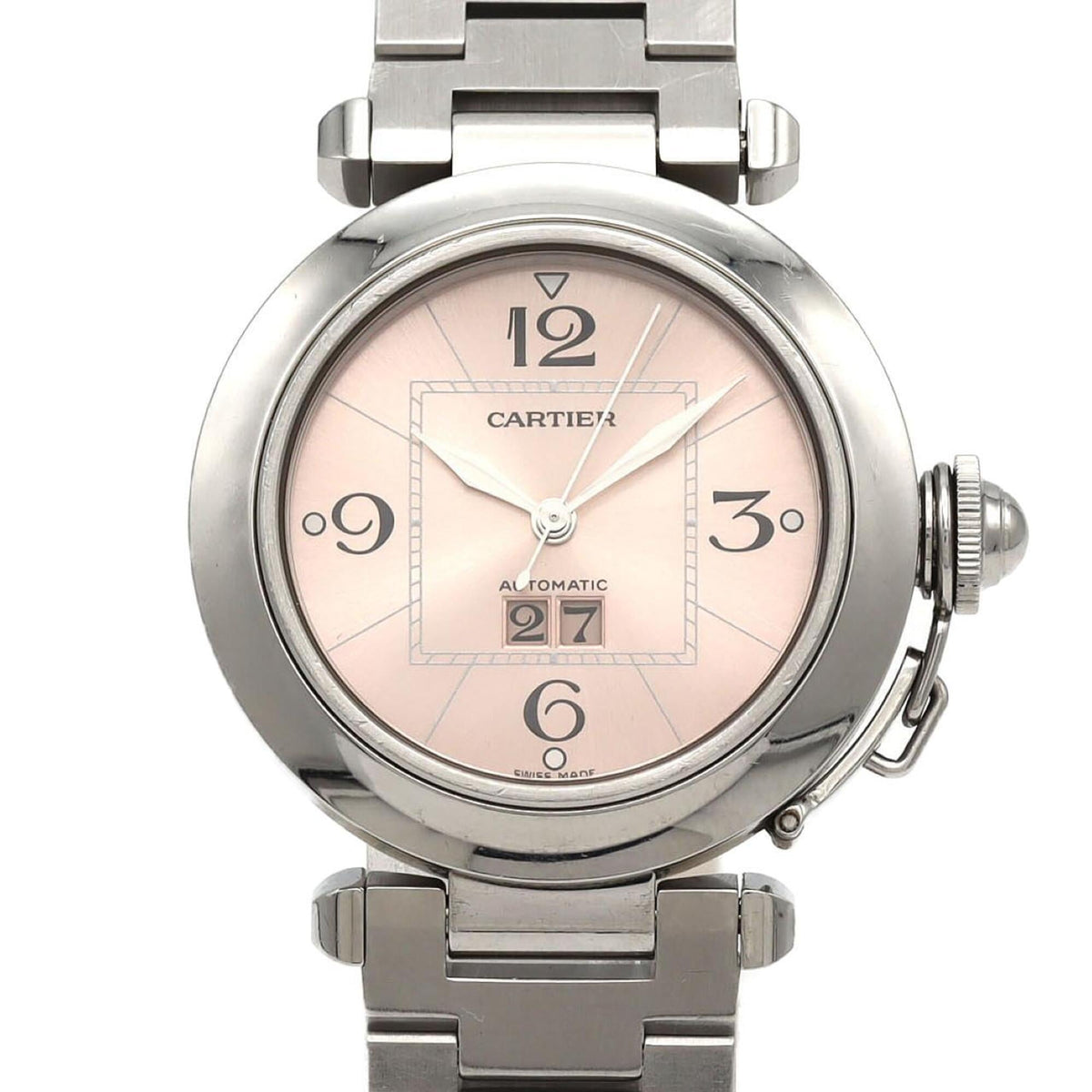 Cartier Pasha C Grande Date W31058M7 Stainless Steel Automatic Watch — Good