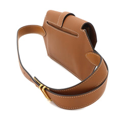 Hermes Elan Pocket 24 Belt Waist Handbag Pouch Body Swift Gold XS B Stamp — New - Store Return