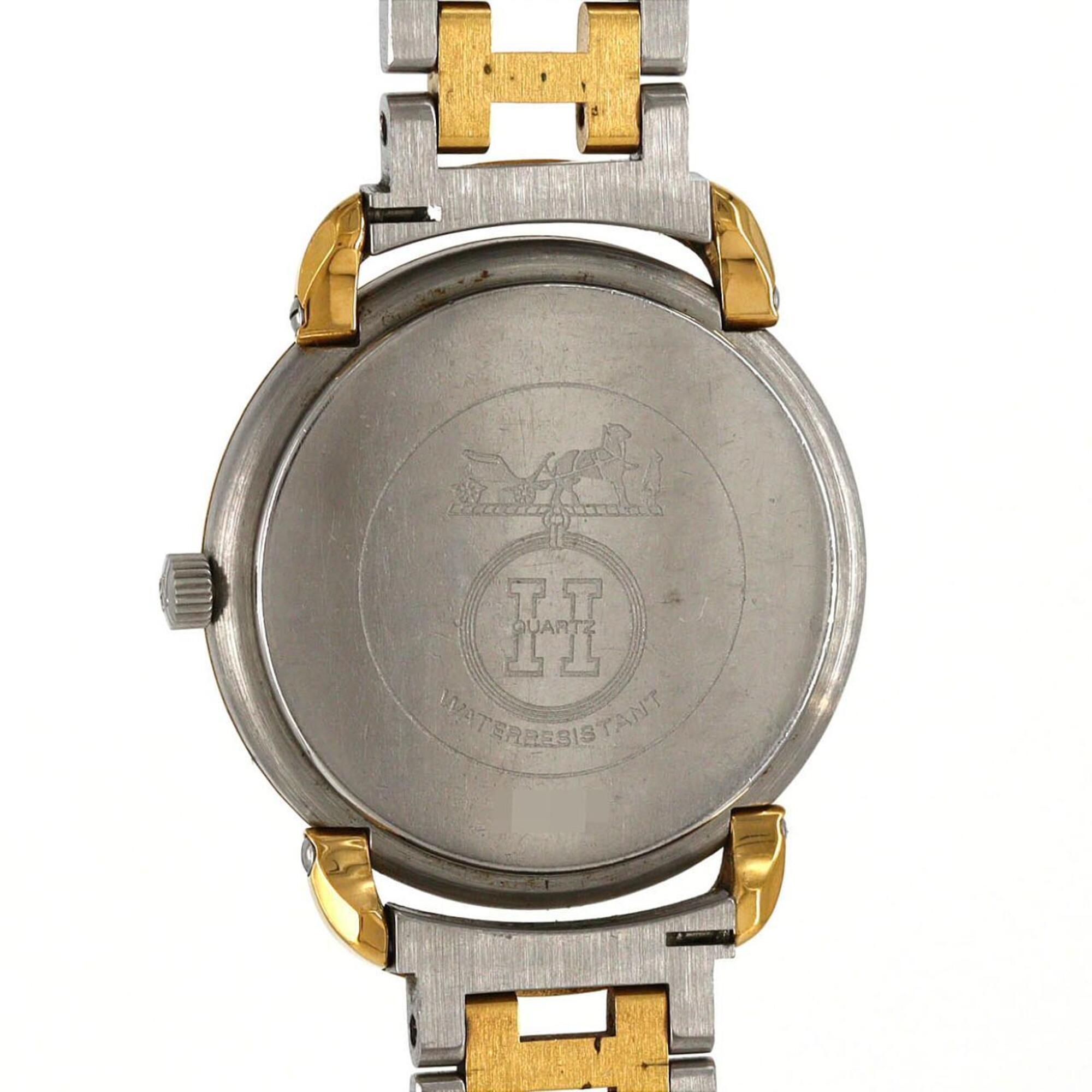 Hermes Pullman Two-Tone Stainless Steel x Gold-Plated Quartz Watch — Good