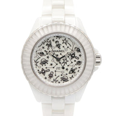 Chanel J12 Cosmic Ceramic Watch for Women, White (H7990) — Very Good