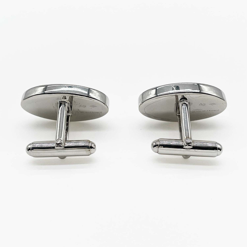 LOUIS VUITTON Logo Cufflinks, Ag925 Silver, Men's — Like New