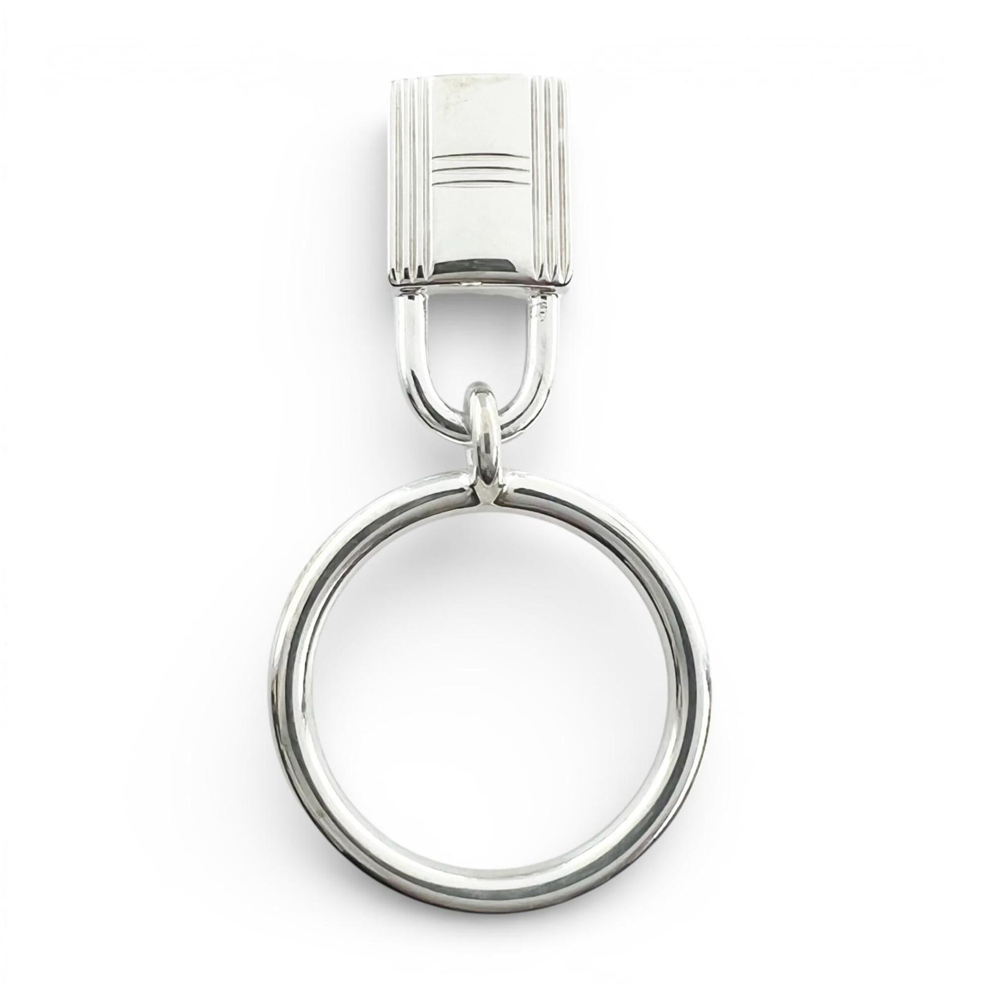 HERMES (Hermes) 2020 Amulette Cadena AG925 Ring, Silver, Size 48, Made in Italy, Weight 5.2g, Women's — Like New
