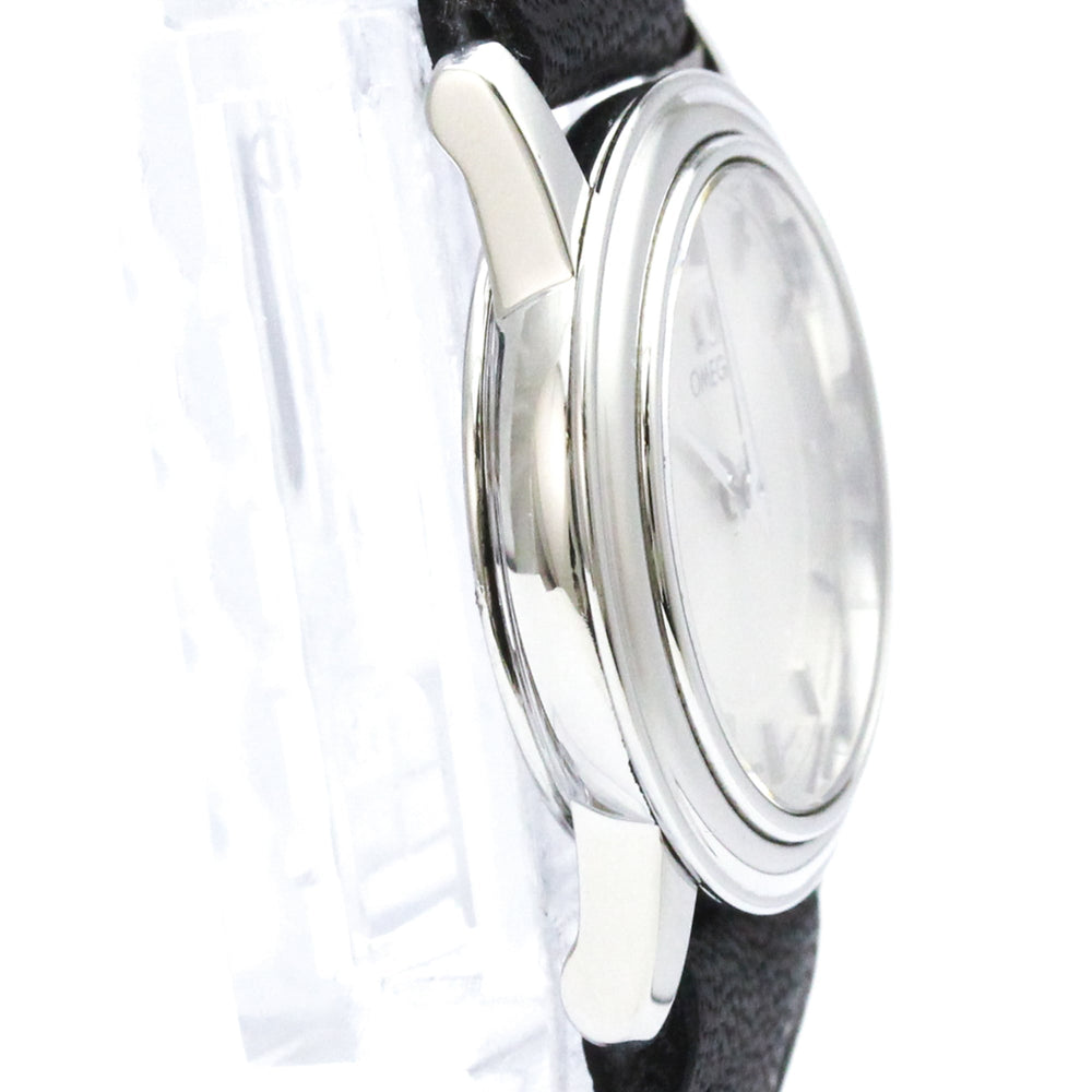 OMEGA De Ville Prestige Steel Leather Quartz Ladies Watch 4870.31.01 Polished — Very Good